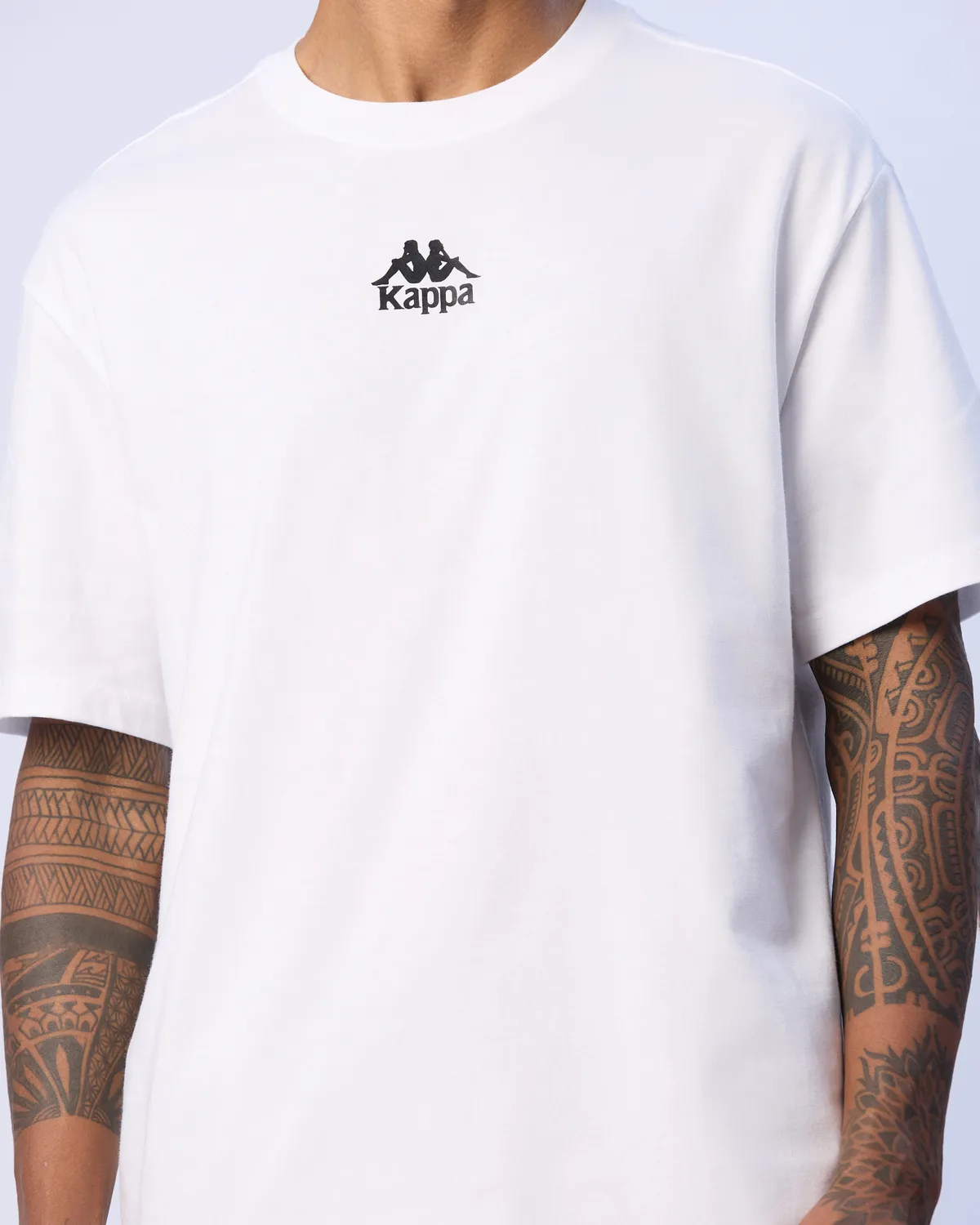 Beyaz Denis Erkek Beyaz Oversize Fit Tişört