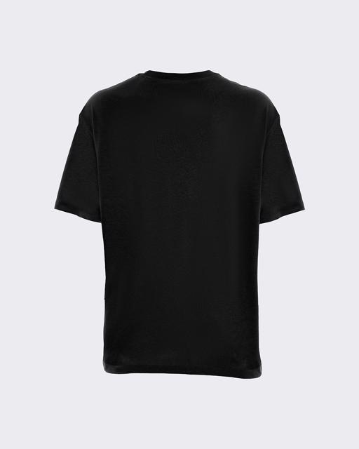 Siyah Denis Erkek Siyah Oversize Fit Tişört - KAPPA® Türkiye