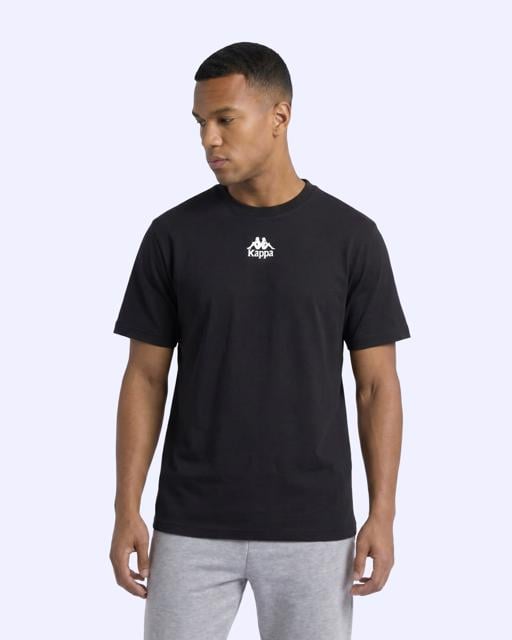 Siyah Denis Erkek Siyah Oversize Tişört - KAPPA® Türkiye