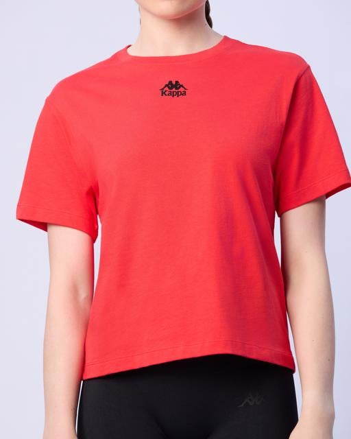 Kırmızı Lisa Kadın Kırmızı Regular Tişört - KAPPA® Türkiye