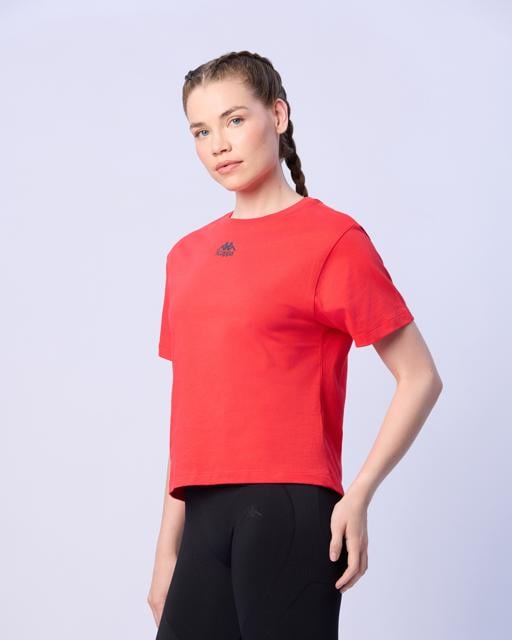 Kırmızı Lisa Kadın Kırmızı Regular Tişört - KAPPA® Türkiye