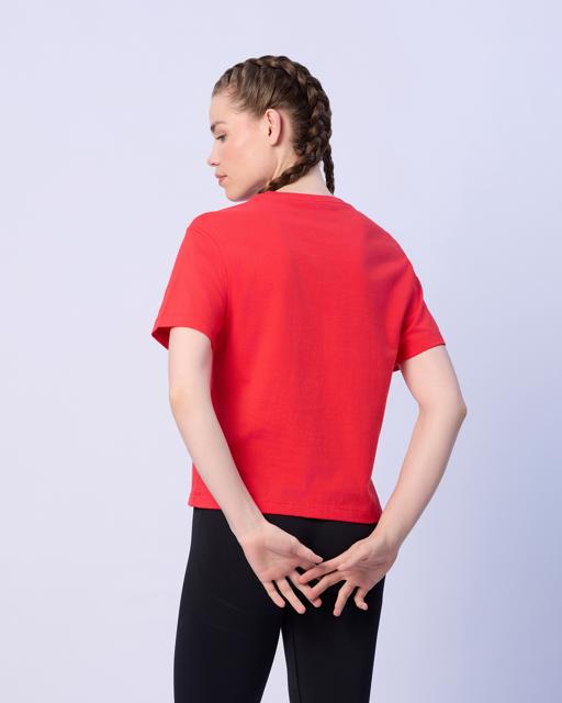 Kırmızı Lisa Kadın Kırmızı Regular Tişört - KAPPA® Türkiye