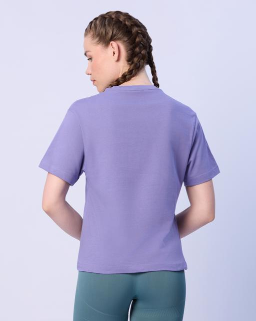 Mor Lisa Kadın Lila Regular Fit Tişört - KAPPA® Türkiye