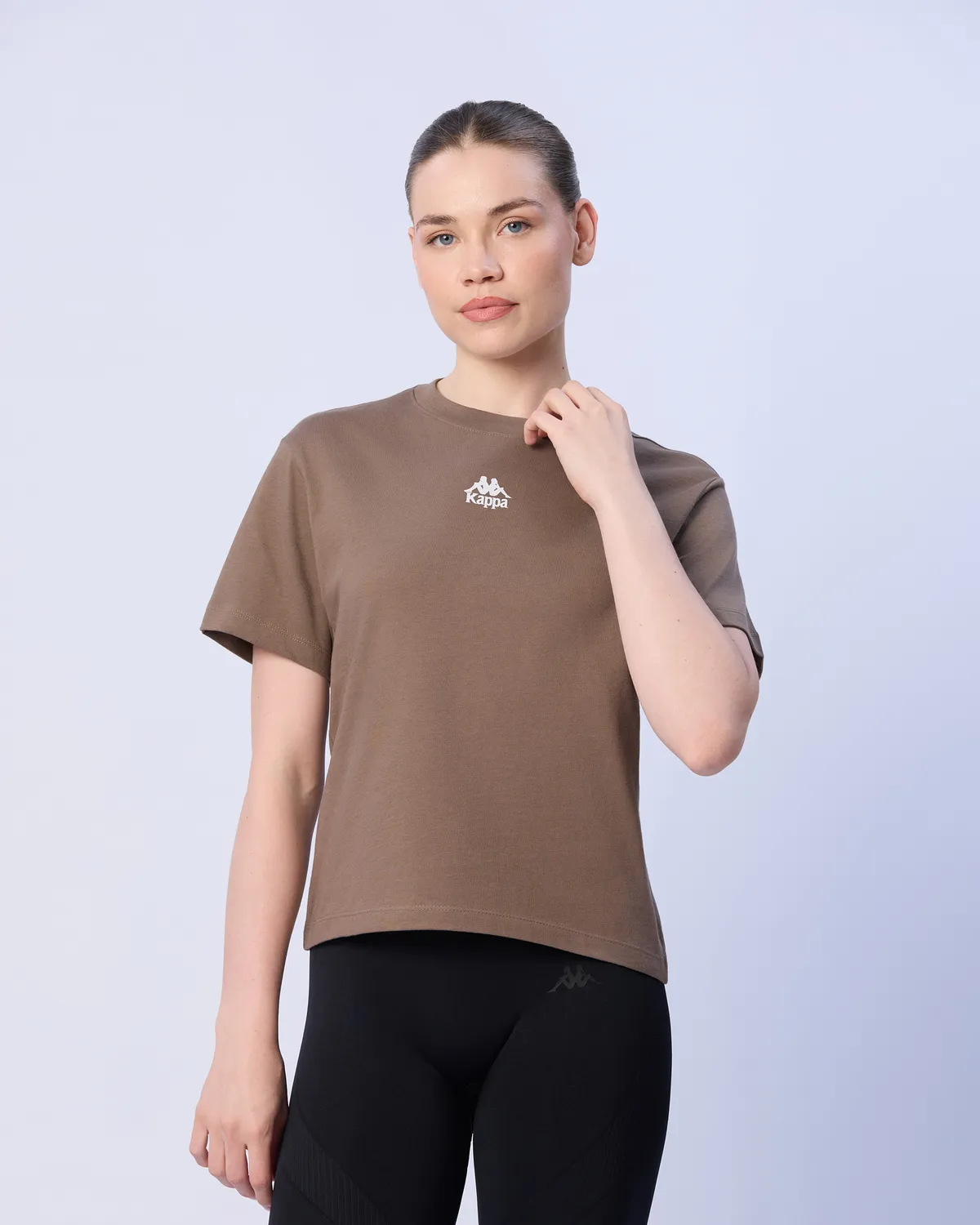 Kahverengi Lisa Kadın Kahverengi Regular Fit Tişört