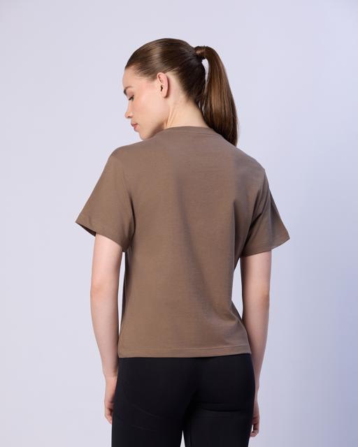 Kahverengi Lisa Kadın Kahverengi Regular Fit Tişört - KAPPA® Türkiye