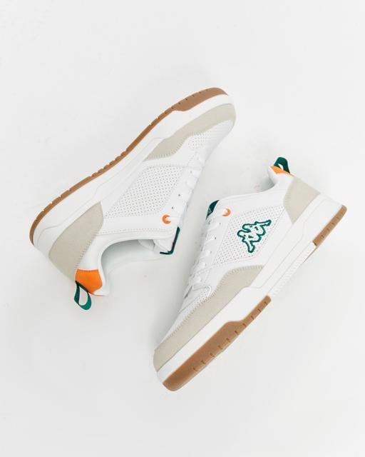 Beyaz Manis Erkek Beyaz-Turuncu Regular Fit Sneaker - KAPPA® Türkiye