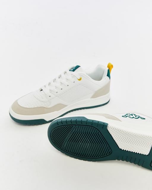 Beyaz Manis Erkek Beyaz-Yeşil Regular Fit Sneaker - KAPPA® Türkiye