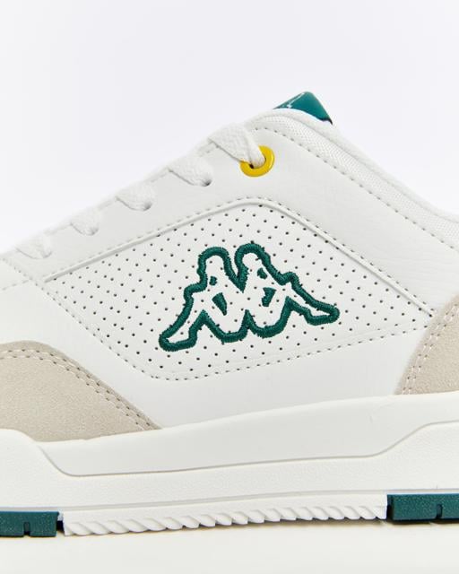 Beyaz Manis Erkek Beyaz-Yeşil Regular Fit Sneaker - KAPPA® Türkiye