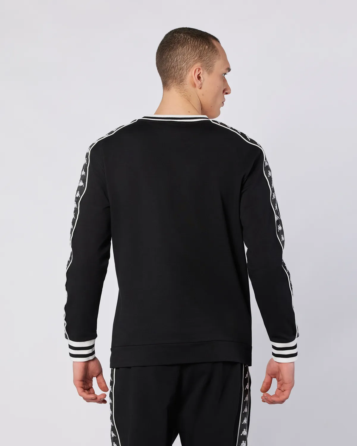 Siyah Banda Stars Sweatshirt Erkek Siyah Regular Fit Sweatshirt