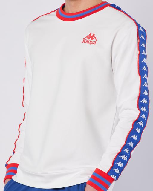 Beyaz Banda Stars Sweatshirt Erkek Beyaz Regular Fit Sweatshirt - KAPPA® Türkiye