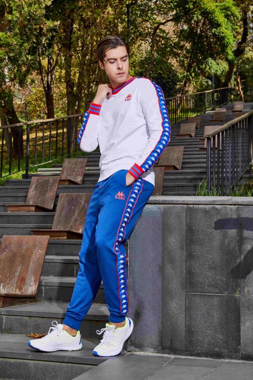 Beyaz Banda Stars Sweatshirt Erkek Beyaz Regular Fit Sweatshirt - KAPPA® Türkiye