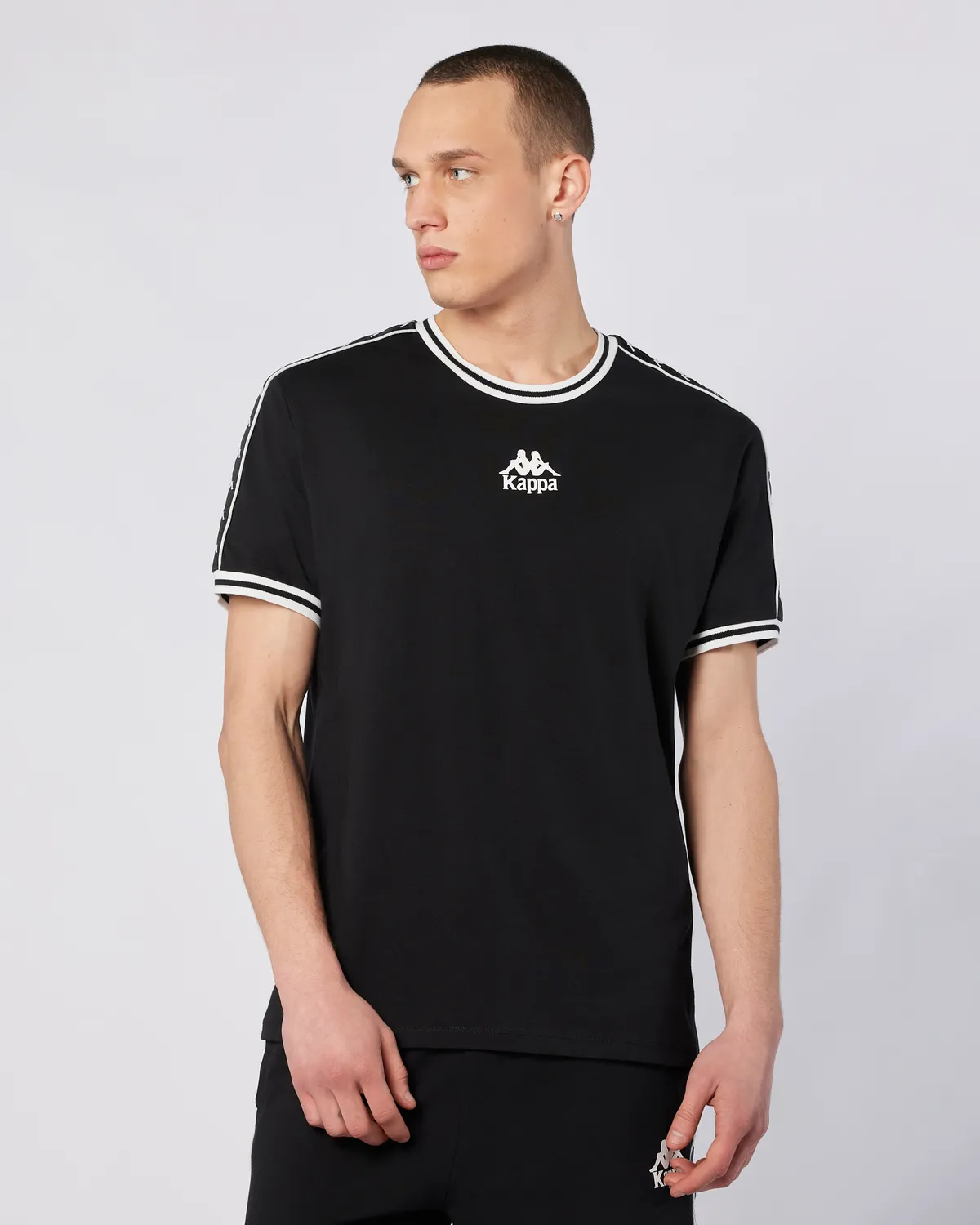 Siyah Banda Stars Tee Erkek Siyah Comfort Fit Tişört