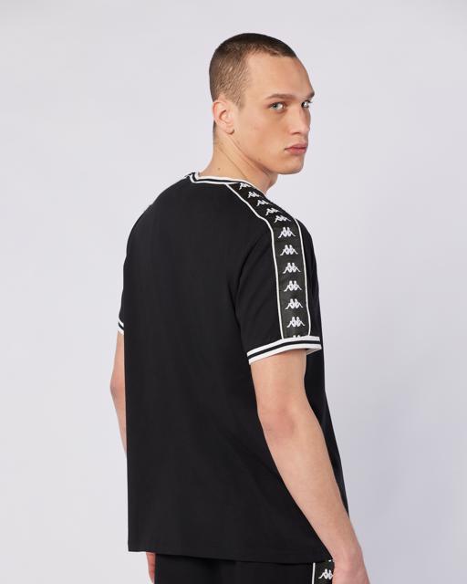 Siyah Banda Stars Tee Erkek Siyah Comfort Fit Tişört - KAPPA® Türkiye