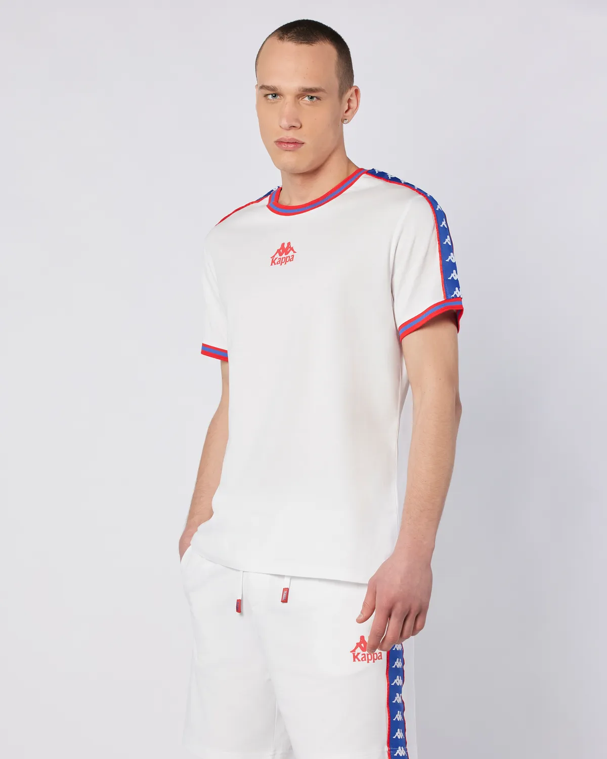 Beyaz Banda Stars Tee Erkek Beyaz Comfort Fit Tişört