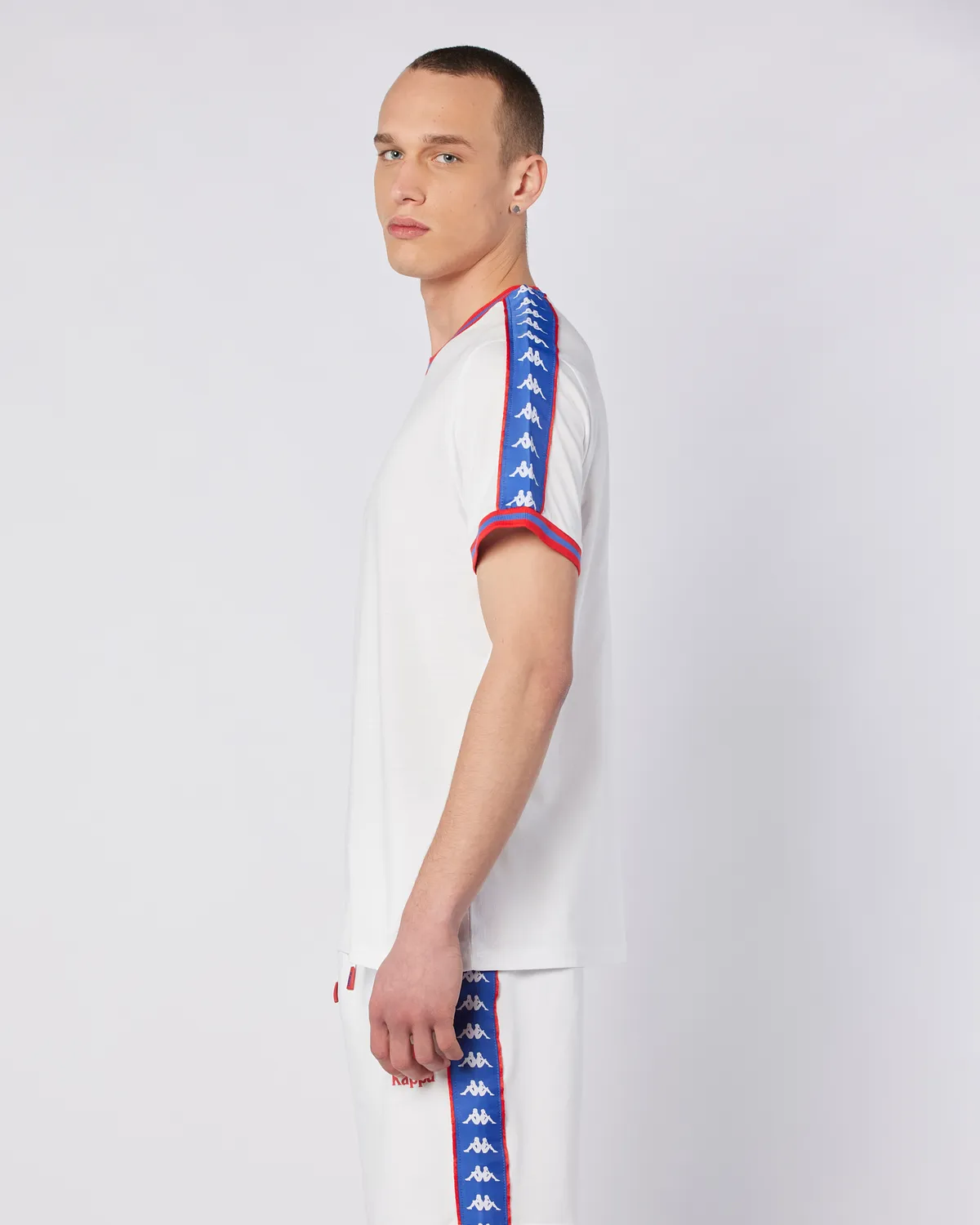 Beyaz Banda Stars Tee Erkek Beyaz Comfort Fit Tişört