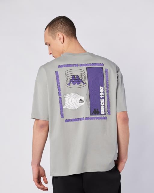 Gri Bento Tshirt Erkek Gri Regular Fit Tişört - KAPPA® Türkiye