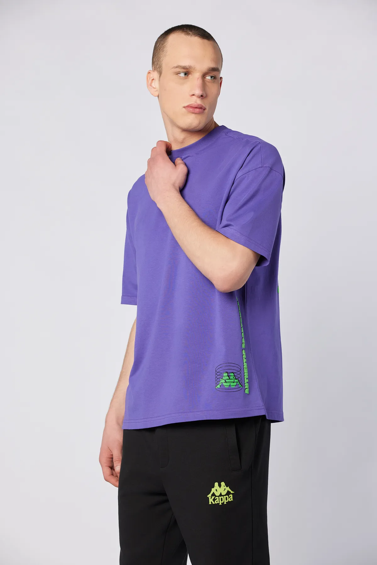 Mor Bento Tshirt Erkek Mor Regular Fit Tişört