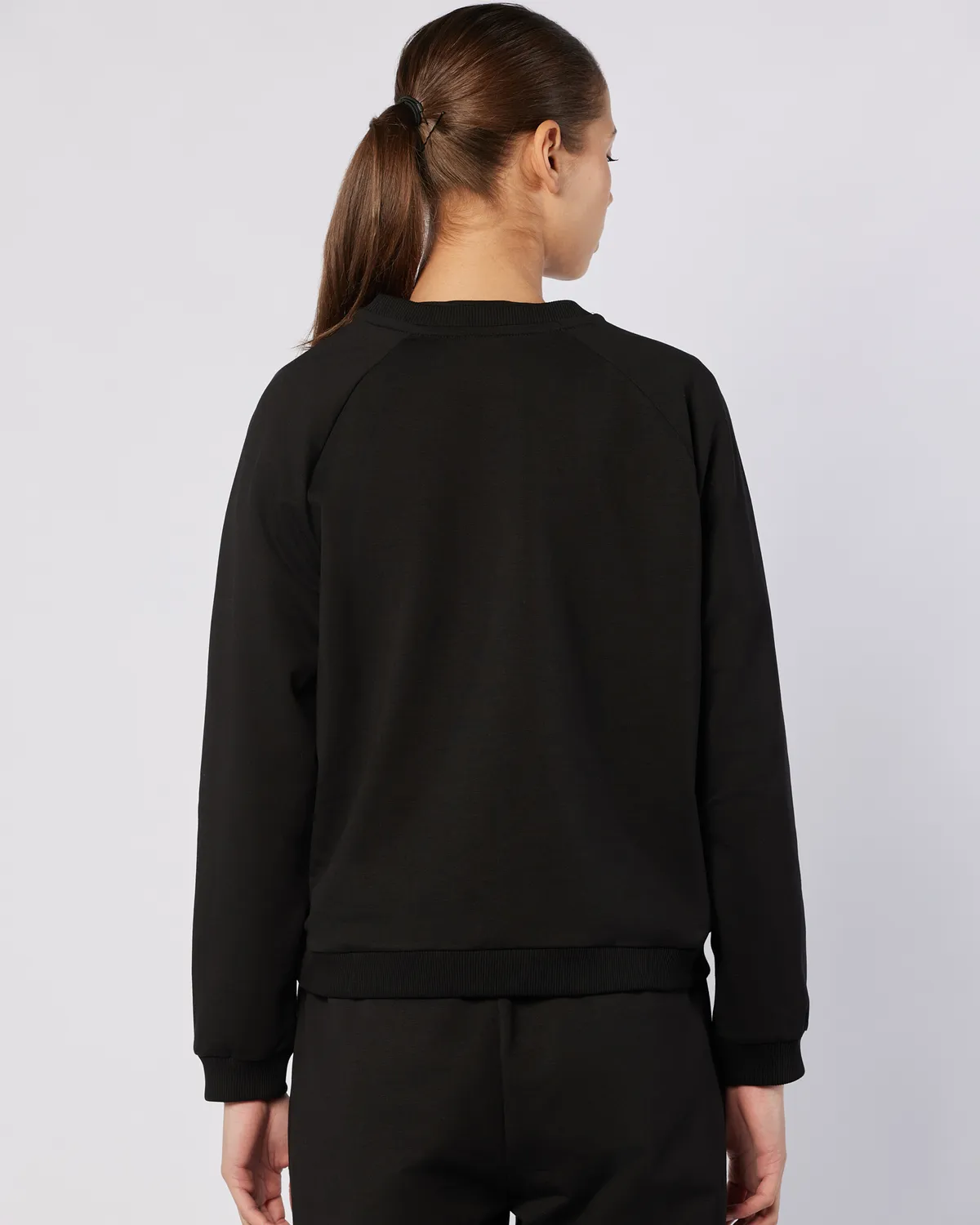 Siyah Nady Sweatshirt Kadın Siyah Regular Fit Sweatshirt