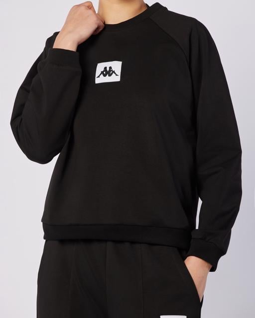 Siyah Nady Sweatshirt Kadın Siyah Regular Fit Sweatshirt - KAPPA® Türkiye