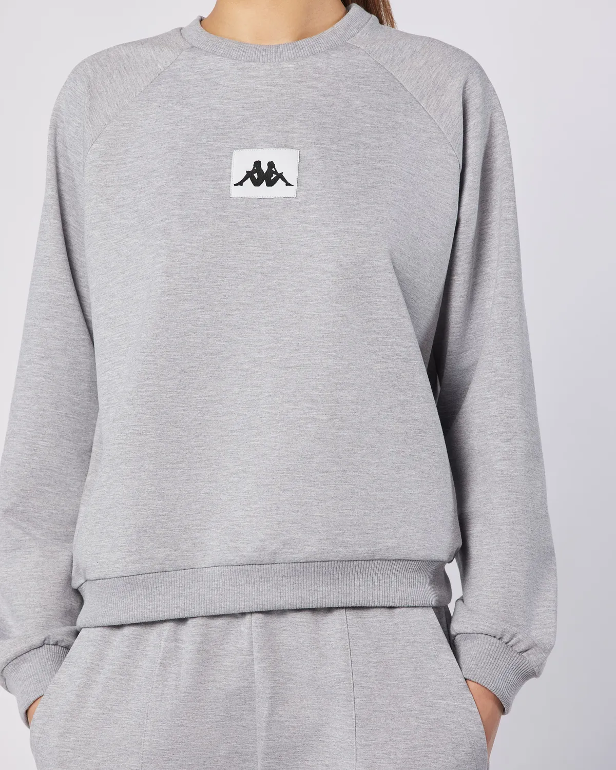 Gri Nady Sweatshirt Kadın Gri-Melanj Regular Fit Sweatshirt