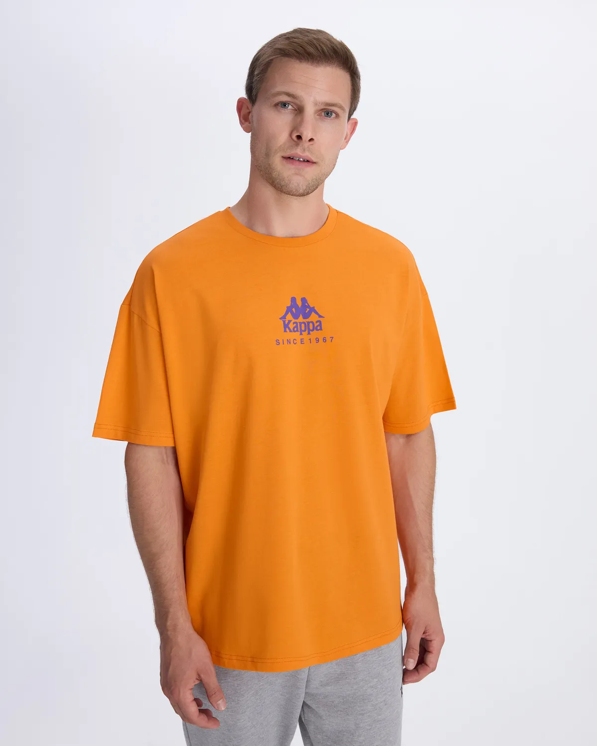 Turuncu Chibaf Tee Erkek Koyu Turuncu Oversize Fit Tişört