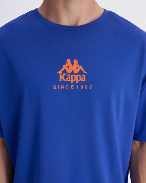 Mavi Chibaf Tee Erkek Mavi Oversize Fit Tişört - KAPPA® Türkiye