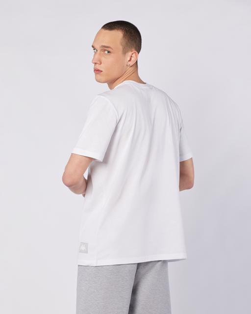 Beyaz Connel Tee Erkek Beyaz Comfort Fit Tişört - KAPPA® Türkiye