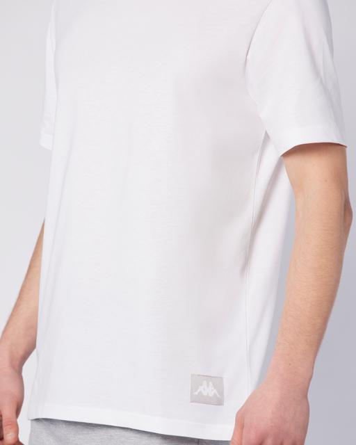 Beyaz Connel Tee Erkek Beyaz Comfort Fit Tişört - KAPPA® Türkiye