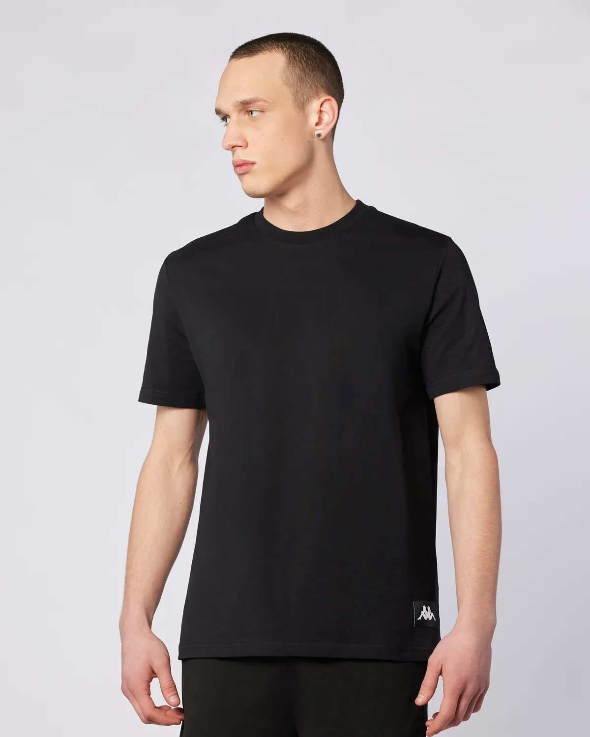 Siyah Connel Tee Erkek Siyah Comfort Fit Tişört