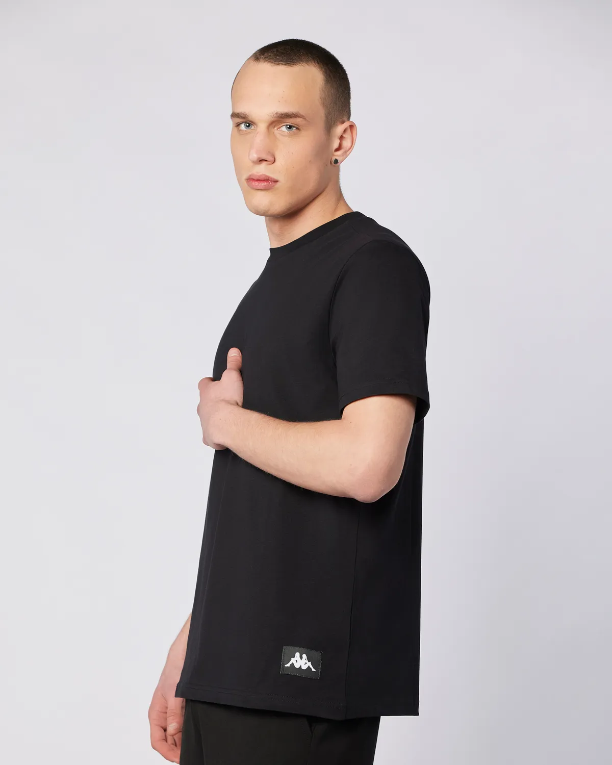 Siyah Connel Tee Erkek Siyah Comfort Fit Tişört