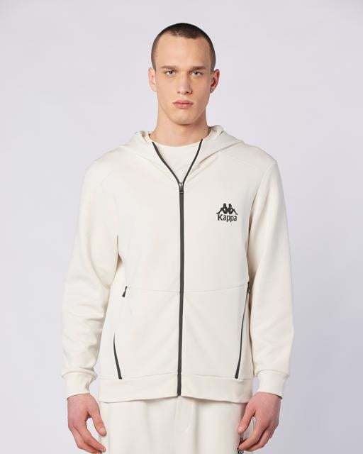 Bej Fabio Full Zip Erkek Ekru  Regular Fit Fermuarlı Eşofman Üstü - KAPPA® Türkiye