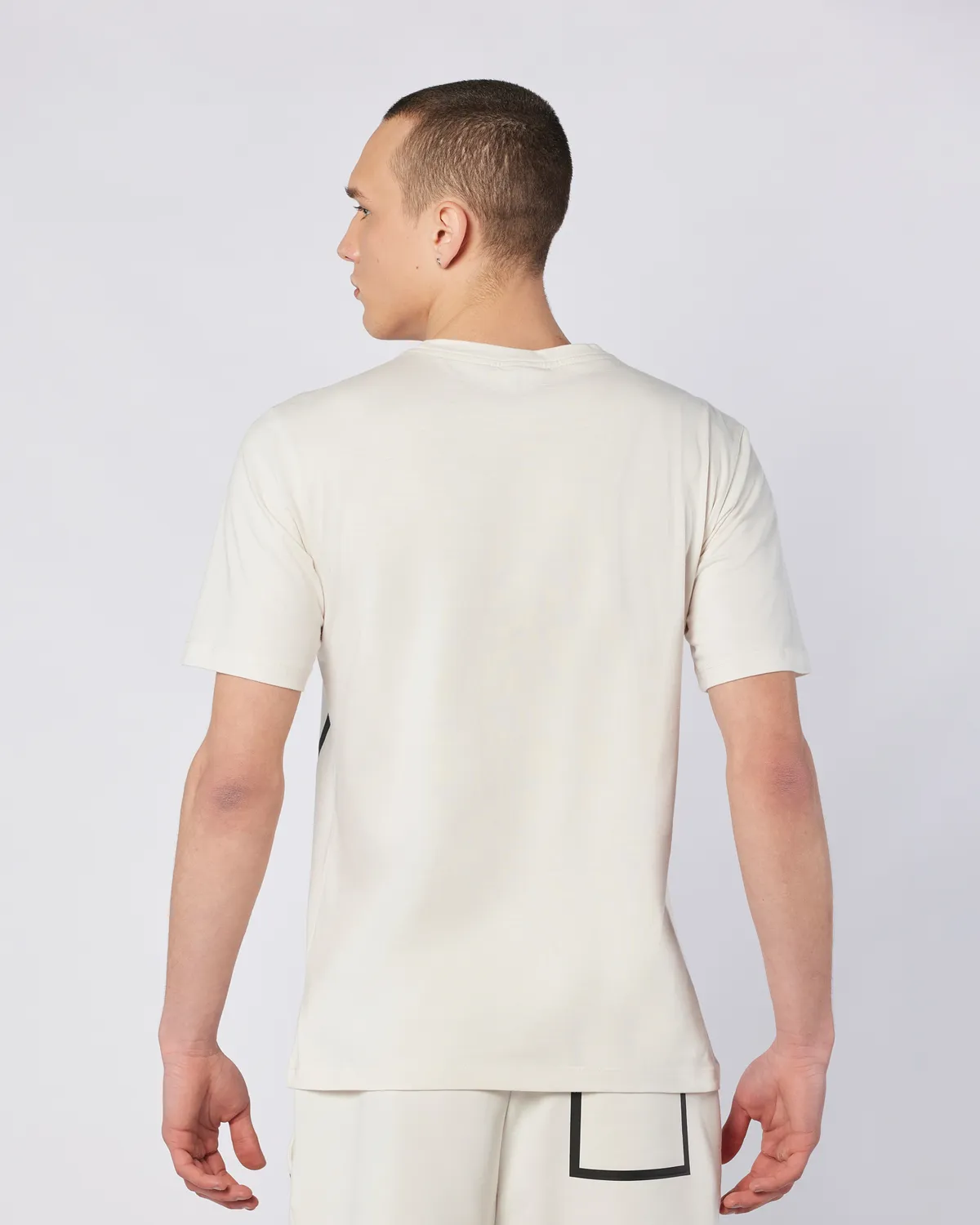 Bej Fabio Tee Erkek Ekru  Regular Fit Tişört