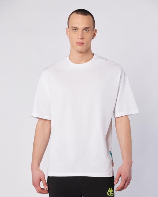 Beyaz Forit Tee Erkek Beyaz Comfort Fit Tişört - KAPPA® Türkiye