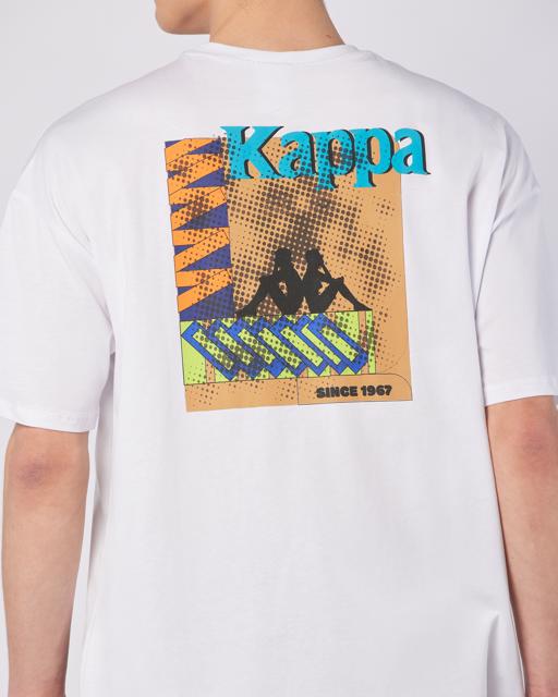 Beyaz Forit Tee Erkek Beyaz Comfort Fit Tişört - KAPPA® Türkiye