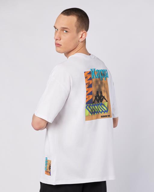 Beyaz Forit Tee Erkek Beyaz Comfort Fit Tişört - KAPPA® Türkiye