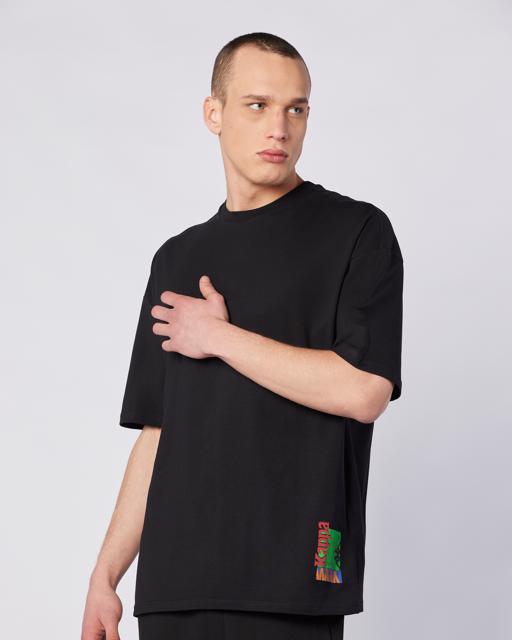 Siyah Forit Tee Erkek Siyah Comfort Fit Tişört - KAPPA® Türkiye