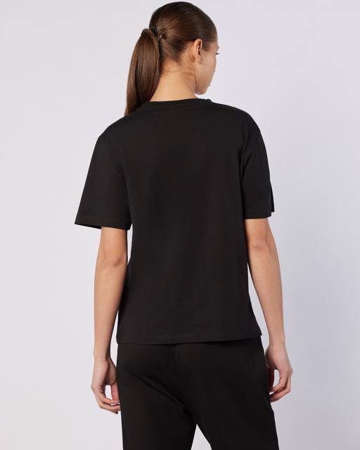 Siyah Nady Tee Kadın Siyah Regular Fit Tişört - KAPPA® Türkiye