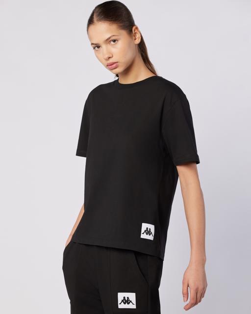 Siyah Nady Tee Kadın Siyah Regular Fit Tişört - KAPPA® Türkiye