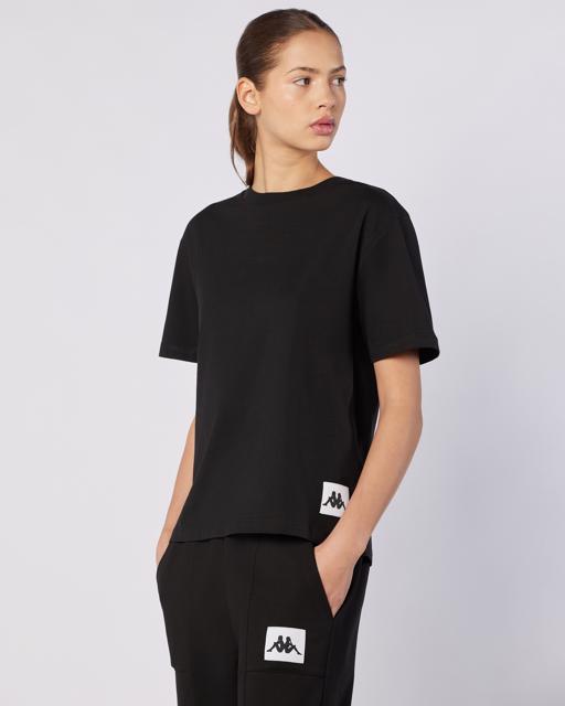 Siyah Nady Tee Kadın Siyah Regular Fit Tişört - KAPPA® Türkiye