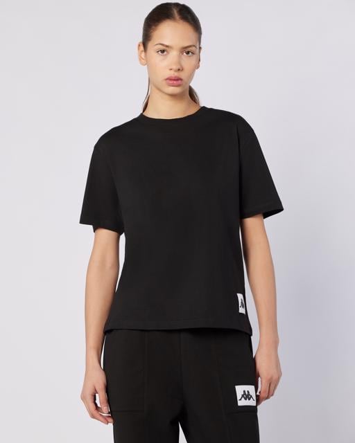 Siyah Nady Tee Kadın Siyah Regular Fit Tişört - KAPPA® Türkiye