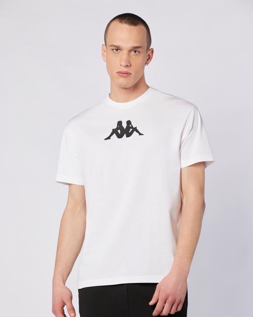 Beyaz Ostel Tee Erkek Beyaz Comfort Fit Tişört - KAPPA® Türkiye