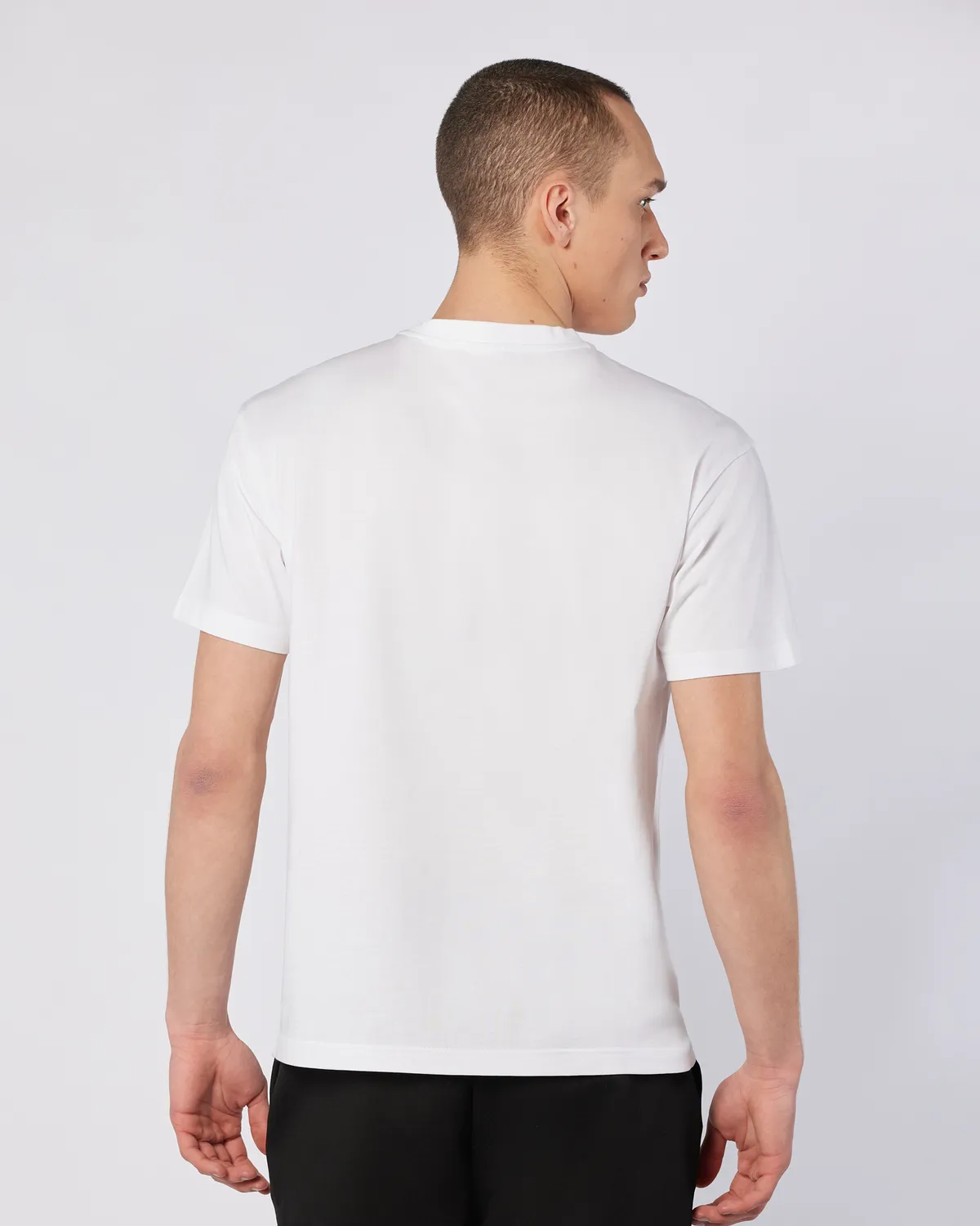 Beyaz Ostel Tee Erkek Beyaz Comfort Fit Tişört