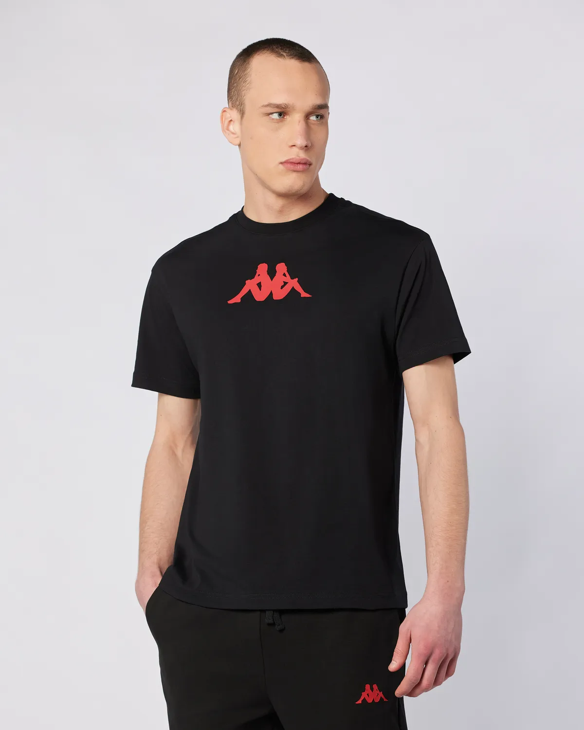 Siyah Ostel Tee Erkek Siyah Comfort Fit Tişört