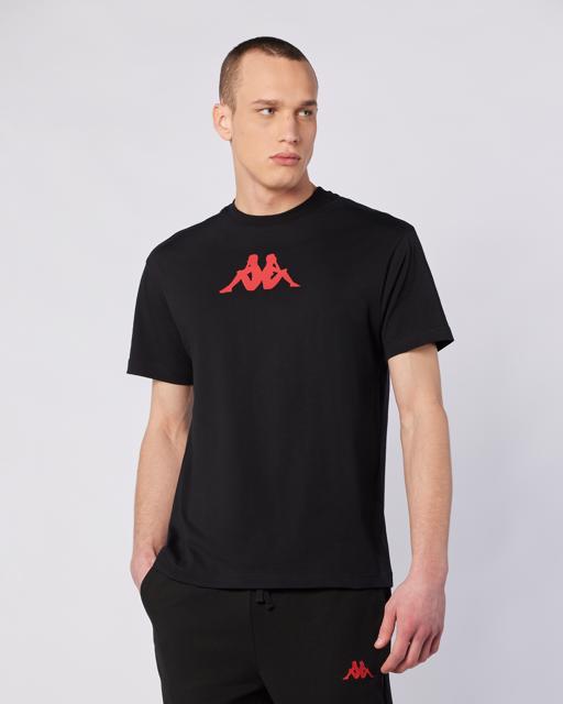 Siyah Ostel Tee Erkek Siyah Comfort Fit Tişört - KAPPA® Türkiye