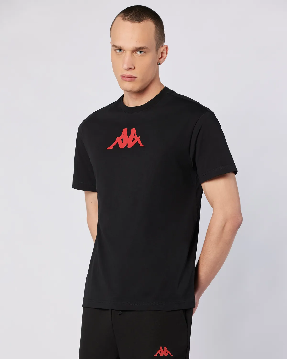 Siyah Ostel Tee Erkek Siyah Comfort Fit Tişört