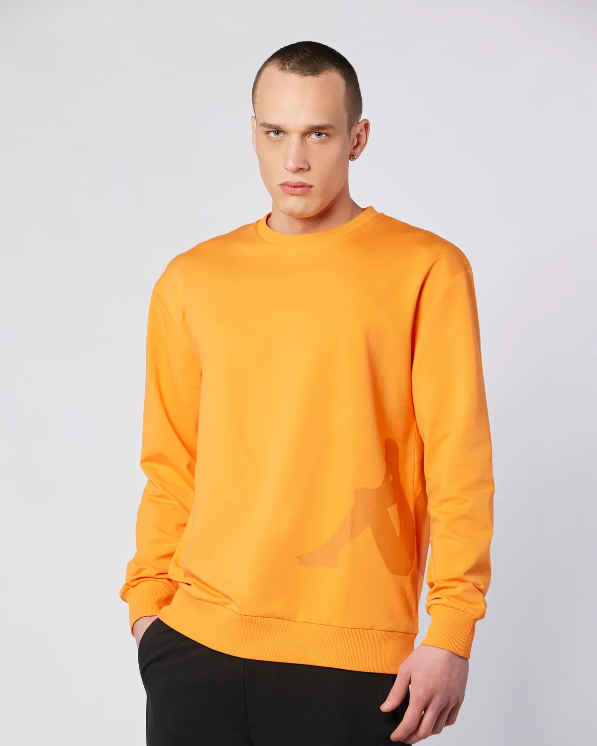 Turuncu Owen Sweatshirt Erkek Koyu Turuncu Comfort Fit Sweatshirt