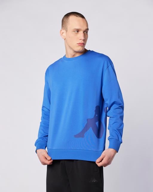 Mavi Owen Sweatshirt Erkek Mavi Comfort Fit Sweatshirt - KAPPA® Türkiye