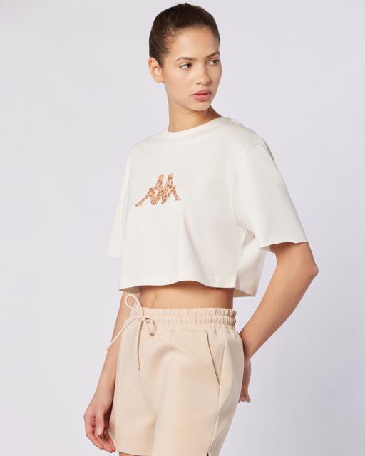 Bej Parte Tee Kadın Bej Regular Fit Tişört - KAPPA® Türkiye