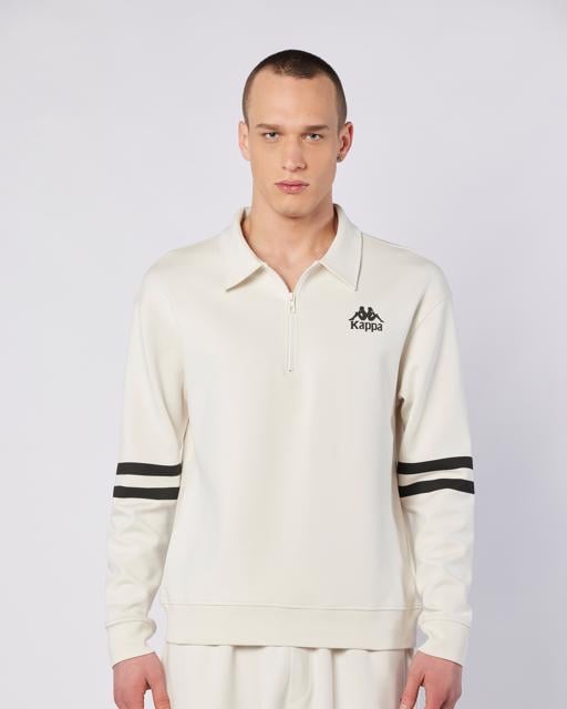 Bej Porte Sweatshirt Erkek Ekru  Regular Fit Sweatshirt - KAPPA® Türkiye