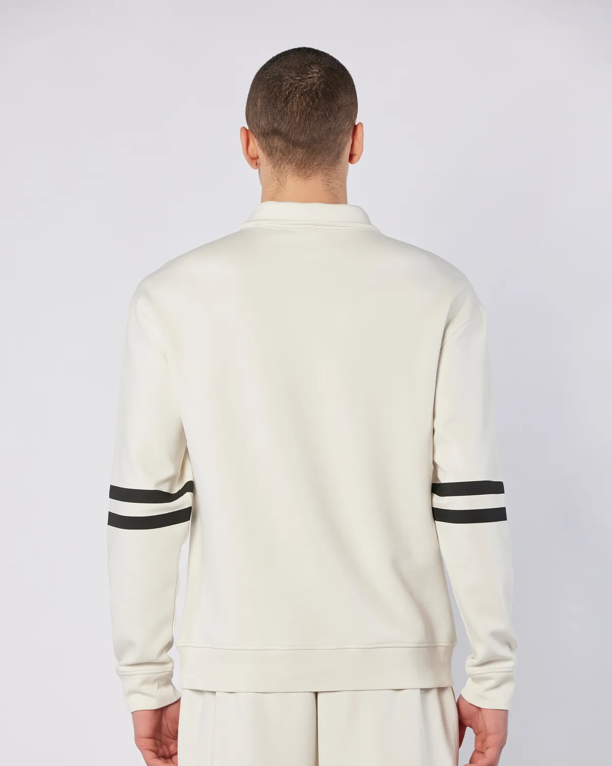 Bej Porte Sweatshirt Erkek Ekru  Regular Fit Sweatshirt